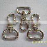 Manufacture Supply Metal Swival Eye Snap Hook Metal Lobster Clasp for Handbag Purse