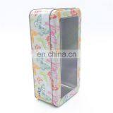 Rectangular Tin Box Cosmetic Tins With Clear Window Top thumbnail-5