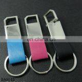 Cheap Zinc Alloy Leather Hanging Car Logo Key Holder Custom Shaped Metal Keychain thumbnail-1