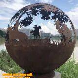 Stainless Steel Outdoor Sculpture Surface Polishing Garden Stainless Steel Sculpture