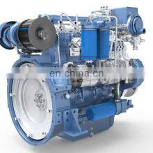 Auténtico motor diesel de 4 cilindros de Weichai de 88kw/120hp/1800rpm WP4C120-18 para embarcaciones thumbnail-2
