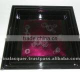 Lacquer Tray, Mother of Pearl Tray, Square Tray