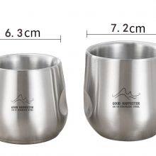 120-200ml Double Wall Stainless Steel Coffee Cup | Creative Mug | Lightweight Coffee Mug | Tea Cup | Coffee Lover | Tea Lover | Stainless Steel Tableware thumbnail-5