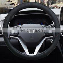 2021 New Leather Car Steering Wheel Cover Suitable for Hyundai I30 Kona I10 I35 Accessories Steering Wheel Cover thumbnail-3