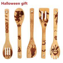 Halloween gift Holiday Bamboo Wooden Utensils Whoelsale bamboo kitchenware made in China twinkle bamboo