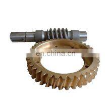 High Quality Precision Oem Steel Shaft Motors Gearbox Cnc Machined Modulus Brass Worm Gear thumbnail-5