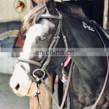 Best Selling Brown Western Saddle Halter Pet Equestrian Leather Horse Head Collar thumbnail-4