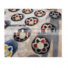 New designed seagrass wall plate/ hand weaving wall basket hanging decoration for wall decoration
