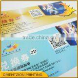 Anti Tamper Ticket, Variable Data, QR Code Coupon Printing