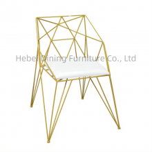 Hollow Gold Wire Chair With Soft Cushion DC-W03 thumbnail-4