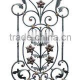 GYD-15Ba114 Wrought Iron Gate and Stone Balcony Railing Floral Ornaments thumbnail-1