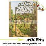 China Factory of Decorative Casting Iron Gates Designs /customized Powder Coated Wrought Iron Gate Driveway Gate for House