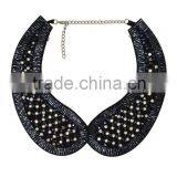 Rhinestoned Statement Collar Necklace thumbnail-1
