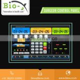 Surgeon Control Panel with Monochromatic Graphic Touch Screen Panels
