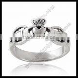 stainless steel Ladies Claddagh Knot Band Ring                        
                                                                                Supplier's Choice