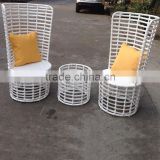 Restaurant Coffee Shop White Synthetic Poly Resin PVC Patio Marquee Outdoor Furniture Philippines Manila