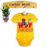 Bright Yellow Cycling Carters Bodysuits Baby Romper thumbnail-1