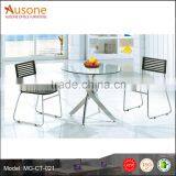 High Quality!Round Tempered Glass Office Conference Table