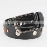 2015 New Arrive Designer Man Black PU Leather Belt for Jeans With Shiny Metal Rivet Accessories thumbnail-2