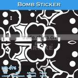 HD-074 1.52x30M 5x98FT Printed Bomb Sticker Wrap Car Stickers thumbnail-4
