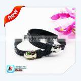 China Supplier Italian Metal Carved Tatoo Leather Bracelets for Men thumbnail-6