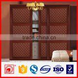 3 Door Wardrobe Closthes Cabinet Design With Leather
