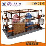 Kids Indoor High Adventure Play Equipment Indoor Obstcle Rope Coures With Climbing Wall thumbnail-3