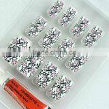 12PCS New Flowers False DIY French Design French Nail Tips