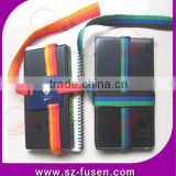 100% nylon colorful hook and loop book strap