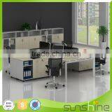 Guangzhou Sunshine WP38 Open Space Cheap Chinese Office Furniture Wood Based Panel Workstation For 4 People Wholesale thumbnail-3