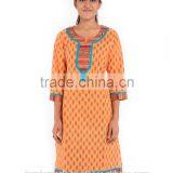 Cheap Cotton Women Wear Indian Tunic Top's & Blouses / Casual Tunic Kurtis For Summer