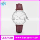 Wholesale price China factory colorful leather strap branded watch