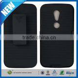 C&T Rubberized Kickstand Hard Plastic Combo For Moto G 2nd Gen Case, For Moto G2 Holster Case