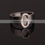 Stainless Steel Letter C Ring
