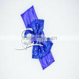 Wholesale Girls Baby Head Wraps Glitter Sequin Bowknot Turban Headwear / European Style Women Stretch Twist Headband / thumbnail-5