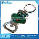 Promotional printing zinc alloy bottle opener keyring