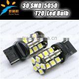 30pcs 5050SMD Auto Car Led Bulbs Canbus T20 Led Fog Lamp Tail Light Parking Stop Back up Lights