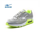 ERKE wholesale drop shipping 2016 summer grey breathable mesh air cushion mens running shoes