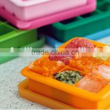 Very soft,Foldable, Health, lovely Baby food supplement container, silicone baby box