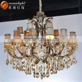 Interior Luxury Design Home Decorative Lamp Champagne Maria Theresa Crystal Chandeliers OMC8078