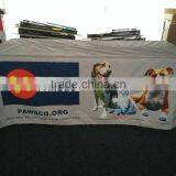Whosale Polyester Rectangular Type Table Cover With Logo thumbnail-3