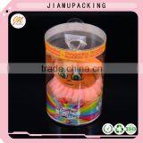 2016 Hot Sale Beautiful Clear Plastic Round Cylinder Gift Box Container With Sticker thumbnail-2