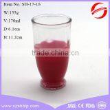 High Quality 170ml Decoration Glass Candle Jar for Birthday or Party Wholesale thumbnail-1