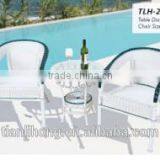 Elegant White rattan garden sets furniture