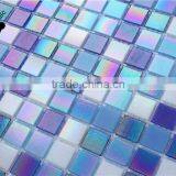 SMH20 Blue Mix Square Mosaic Pattern Glass Mosaic Swimming Pool Bottom Tiles thumbnail-3