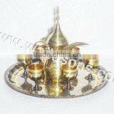 BRASS COFFEE POT SET