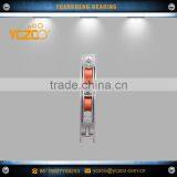 China alibaba adjustable aluminum double wheel with low friction