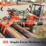 Everun Brand New 1.5 Ton Compact Wheel Loader With 360 Degree Wooden Forks thumbnail-6