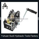 Manufacturing 1200lbs Galvanized Mechanical Shipyard Winch With Wire Rope thumbnail-2