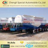 3 Axles Cement Powder Semi Trailer 45m3 Bulk Cement Tanker Trailer thumbnail-1